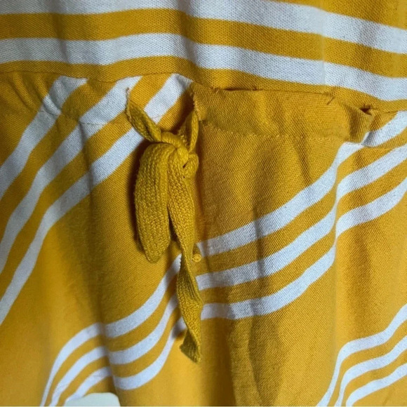 Coogi Australia Yellow White Striped Drop Waist Polo Dress Size Large - Picture 7 of 12